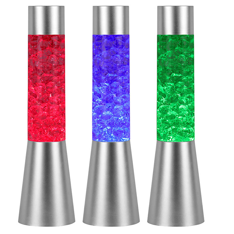 Cahaya Malam Kilauan Cecair Berubah Warna Dengan Berbentuk Seperti Ais