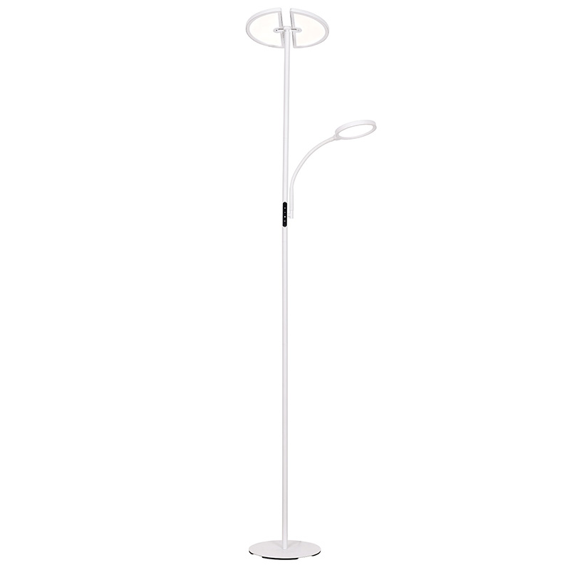 Lampu lantai LED dwi-bulan kontemporari
