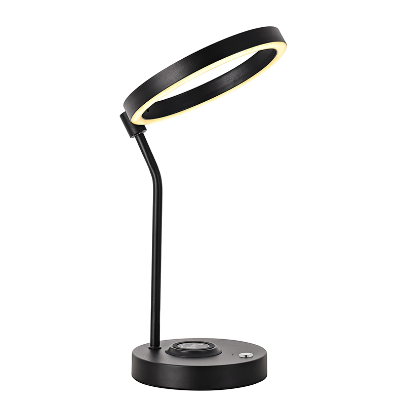 Lampu Meja LED Moden dengan Pengecasan Tanpa Wayar